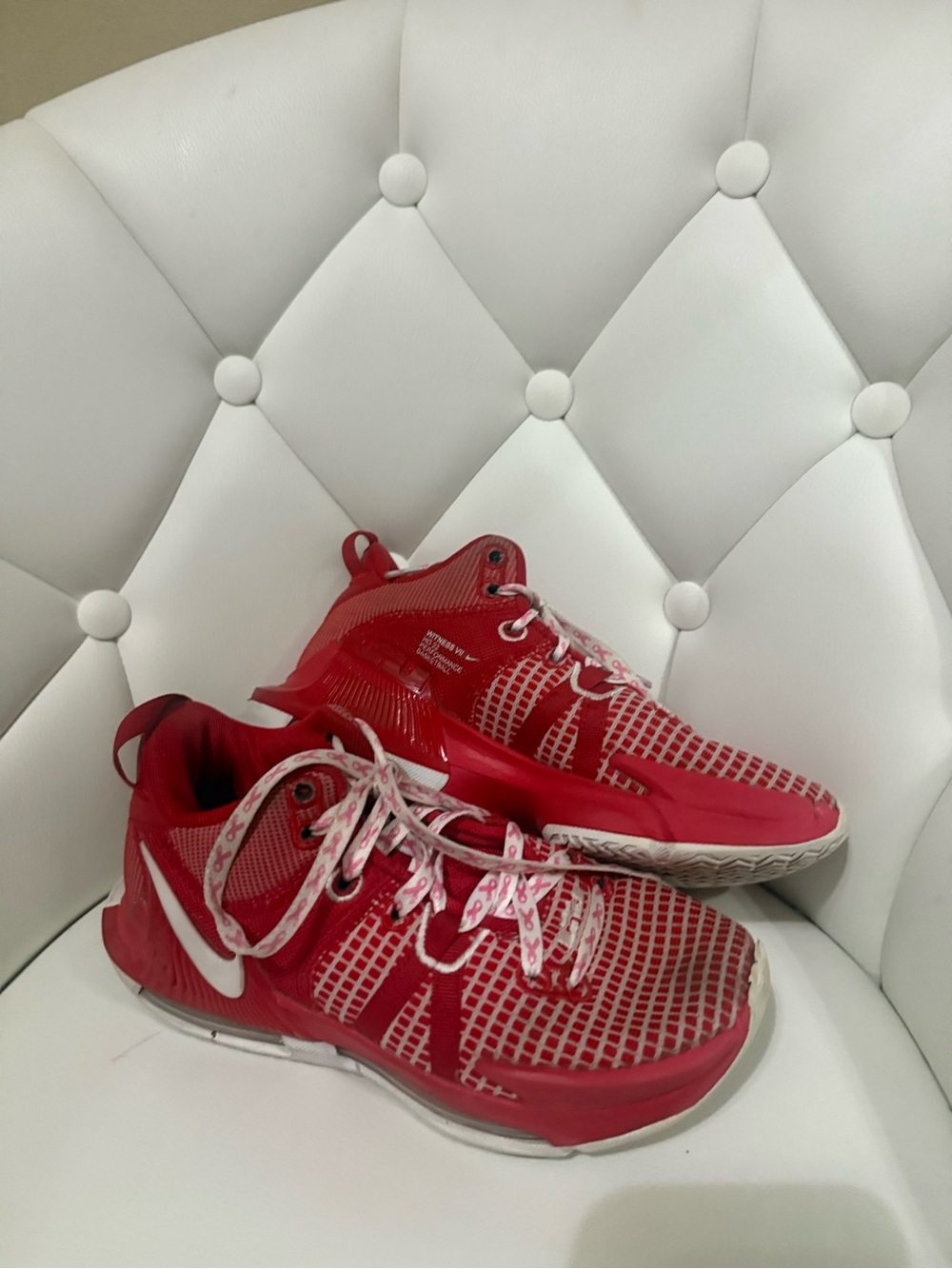 Nike Red and White Women's Training Shoes